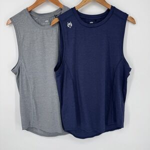 Greyson Sport Mens Sleeveless Tank Top Shirt Small Athletic Gym Workout Lot of 2